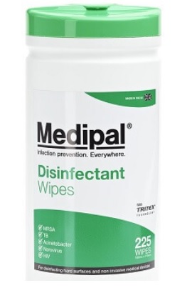 MEDIPAL - CLEAN AND DISINFECTANT WIPES CANISTER WITH TRITEX 